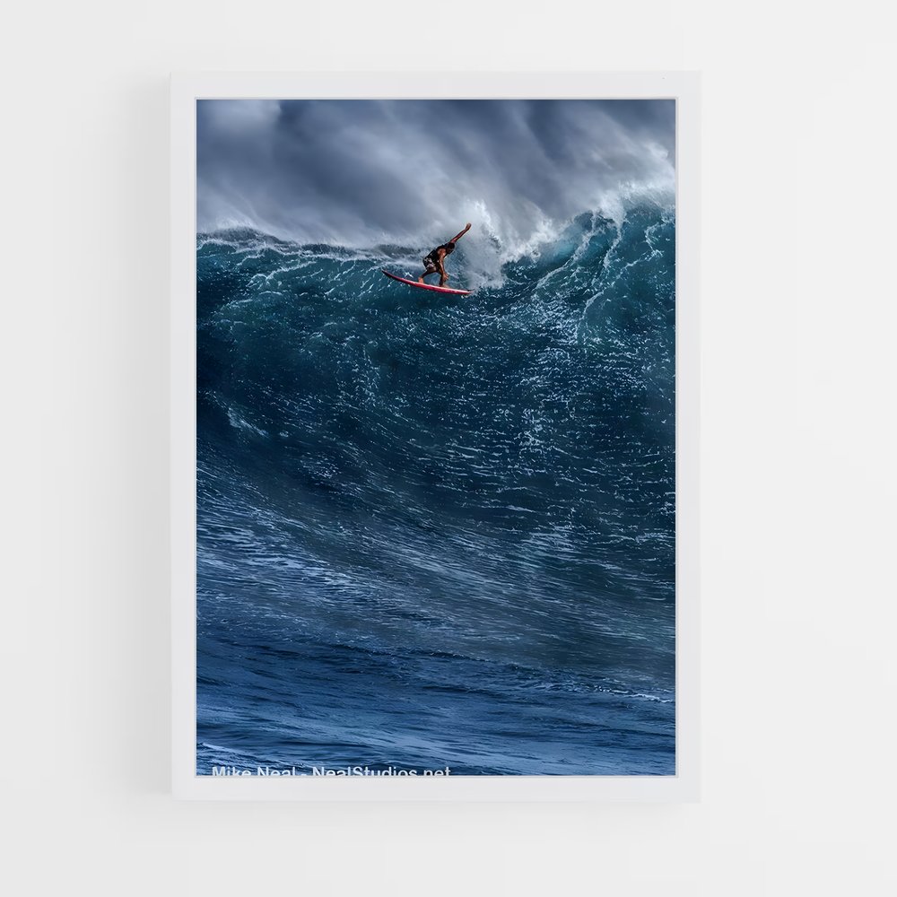 Poster Surfing the Abyss – affiche Kitesurf (vue 3)